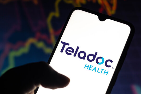 May 19, 2021, Brazil. In this photo illustration the Teladoc Health logo seen displayed on a smartphone screen.