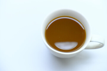 シンプルな美味しいコーヒーカップのイメージ素材