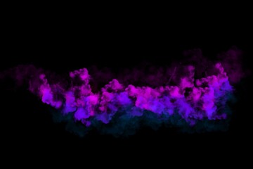 Explosion color splash 3d abstract black background