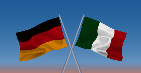 ドイツとイタリアの国旗
