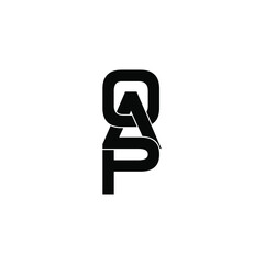 oap letter original monogram logo design
