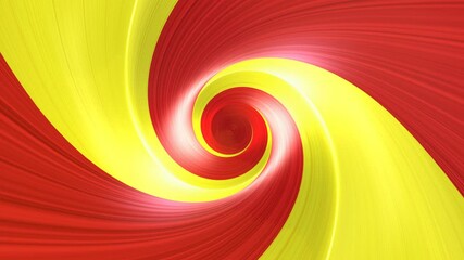 TWO COLORS Tunnel Flag Animation, Yellow and Red, Loop, 4k
