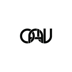 oaw letter original monogram logo design