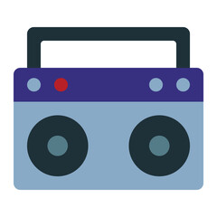 audio player using soft color and flat style