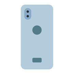 smartphone using soft color and flat style
