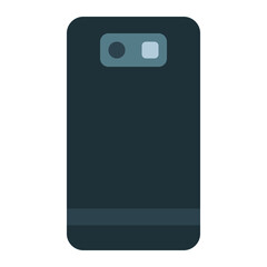 smartphone using soft color and flat style