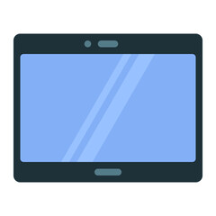 tablet using soft color and flat style
