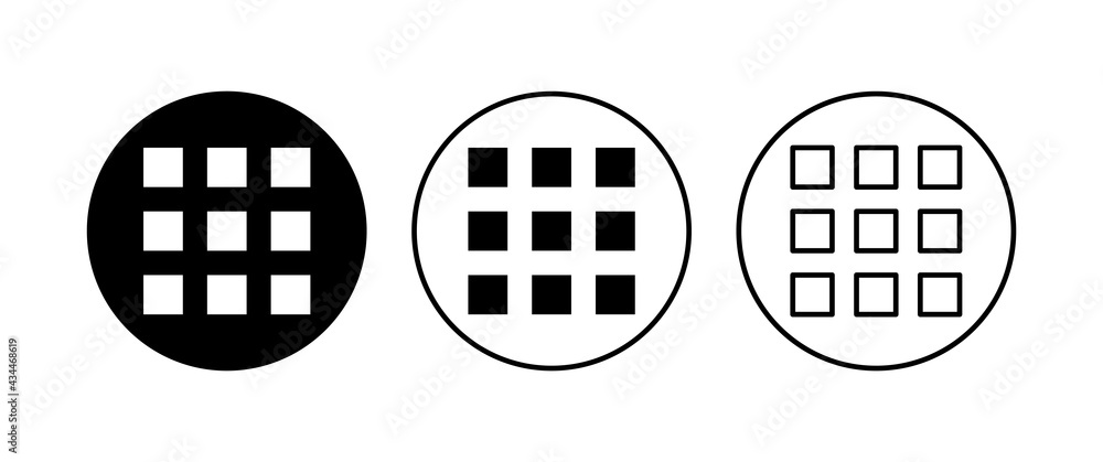 Wall mural menu icon set. web menu icon. hamburger menu symbol