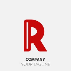 R Letter Logo Template vector icon illustration design