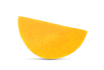 butternut squash slice  isolated on white