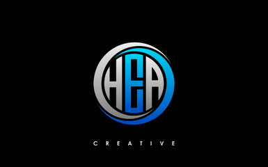 HEA Letter Initial Logo Design Template Vector Illustration