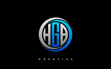 HGB Letter Initial Logo Design Template Vector Illustration