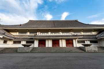 Fototapeta premium Historic building, the former site of the Shenwu Temple of Japan in the Puppet Manchukuo, Changchun, China