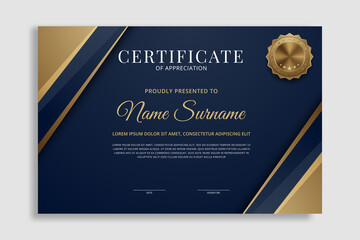 Modern and luxury certificate border template