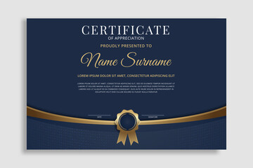 Modern and luxury certificate border template