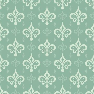 Background pattern with ornament in royal style, vintage wallpaper. Seamless pattern, texture. Vector image