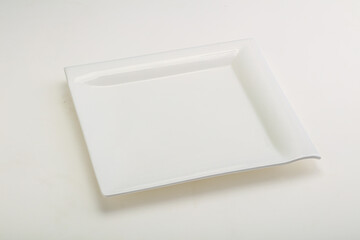 White proclean plate for serving