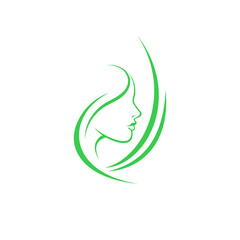 V Hair Woman Logo