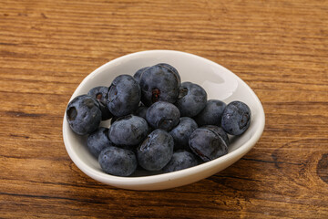 Ripe sweet tasty blueberries heap