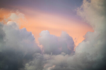 Fototapeta na wymiar Pastel cloudy sky background