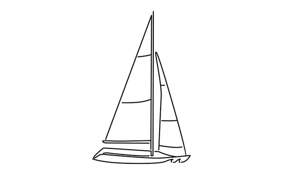 Sailing boat vector illustration design