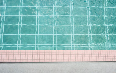 Swimming pool in summer time