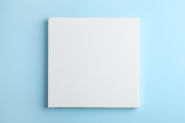 Blank canvas on light blue background, space for text