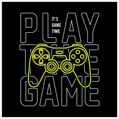 Play the game typography graphic design for t-shirt prints,vectors