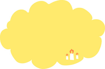 キャンドルの背景素材。