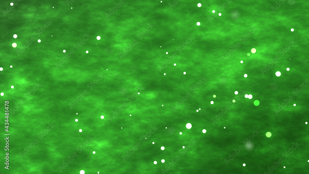 Canvas Prints flowing green particles space background
