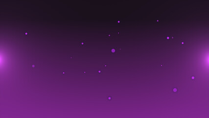 Purple floating particle technology background