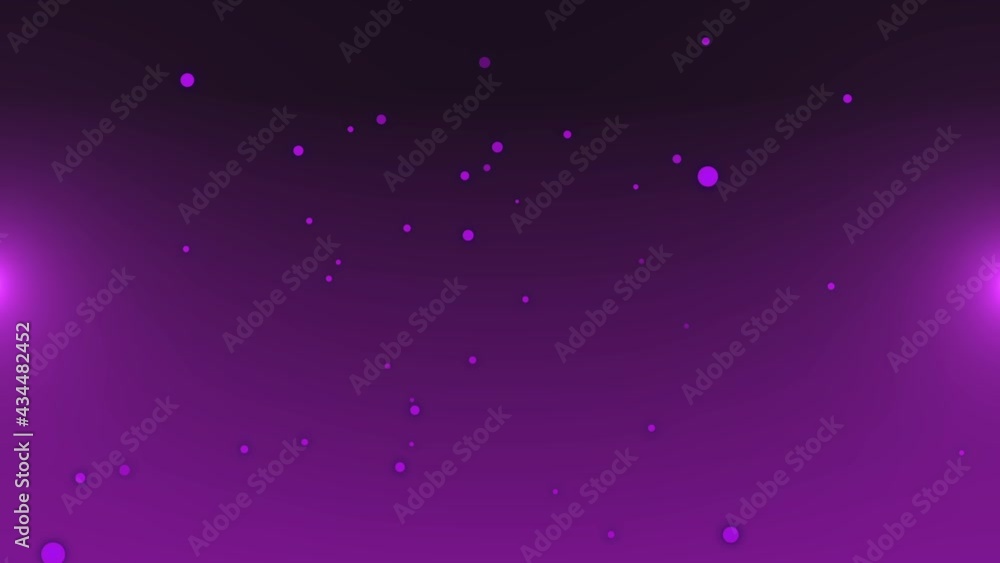 Sticker purple floating particle technology background
