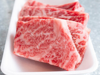 ジューシーな高級焼肉黒毛和牛【上ロース】精肉