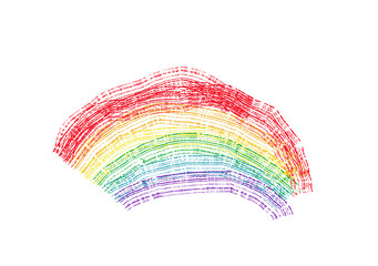 Regenbogen gemalt