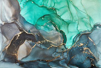 Alcohol ink art.Mixing liquid paints. Modern, abstract colorful background, wallpaper. Marble texture.Translucent colors