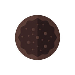 Cookie Cake Flat Icon Logo Illustration Vector Isolated. Mexican Food and Restaurant Icon-Set. Suitable for Web Design, Logo, App, and Upscale Your Business.
