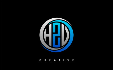 HZV Letter Initial Logo Design Template Vector Illustration