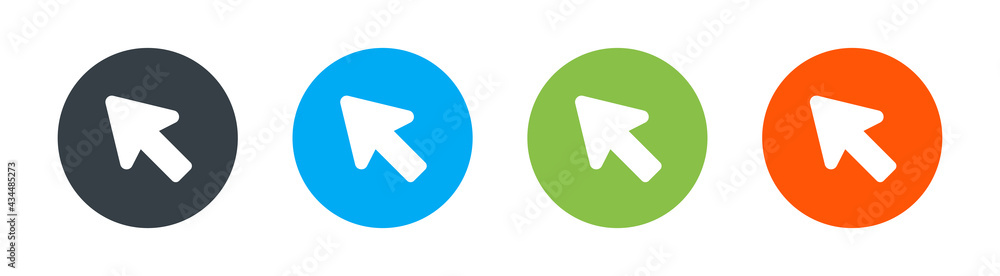 Poster Computer mouse click pointer cursor arrow icon.