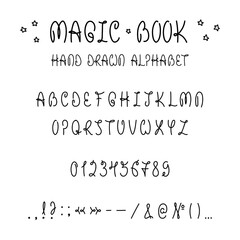 Hand made font 