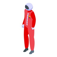 Astronaut icon. Isometric of Astronaut vector icon for web design isolated on white background