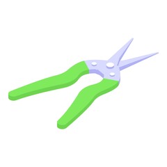 Pruning secateurs icon. Isometric of Pruning secateurs vector icon for web design isolated on white background