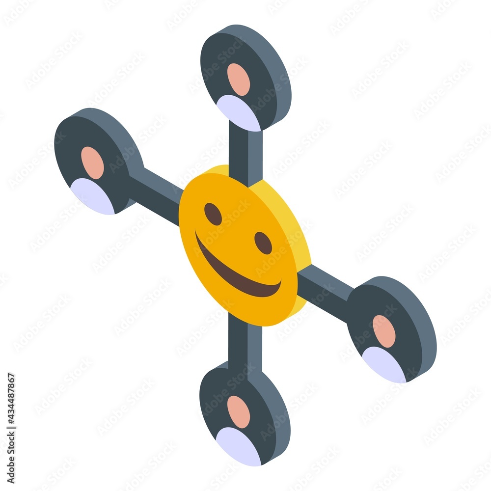 Poster successful campaign scheme icon. isometric of successful campaign scheme vector icon for web design 