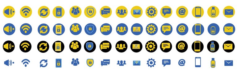 Security Line Vector Icons 