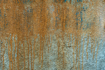 The texture of a stone wall, flooring, concrete destruction, metal corrosion and rusty antiquity, the basis of construction reinforcement and ceilings, paint chips