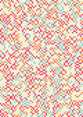 Abstract Geometric Pattern generative computational art illustration