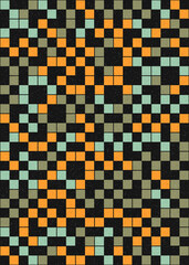 Abstract Geometric Pattern generative computational art illustration