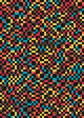 Abstract Geometric Pattern generative computational art illustration