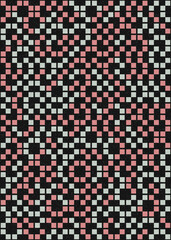 Fototapeta premium Abstract Geometric Pattern generative computational art illustration