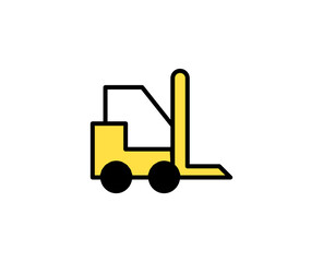 Forklift line icon. Vector symbol in trendy flat style on white background. Commerce sing for design.