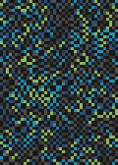 Abstract Geometric Pattern generative computational art illustration